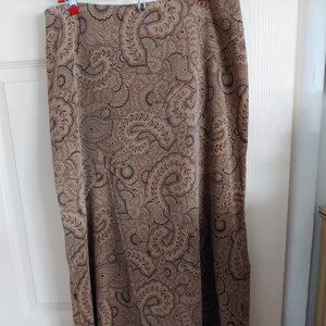 Vintage WHBM long straight Paisley skirt